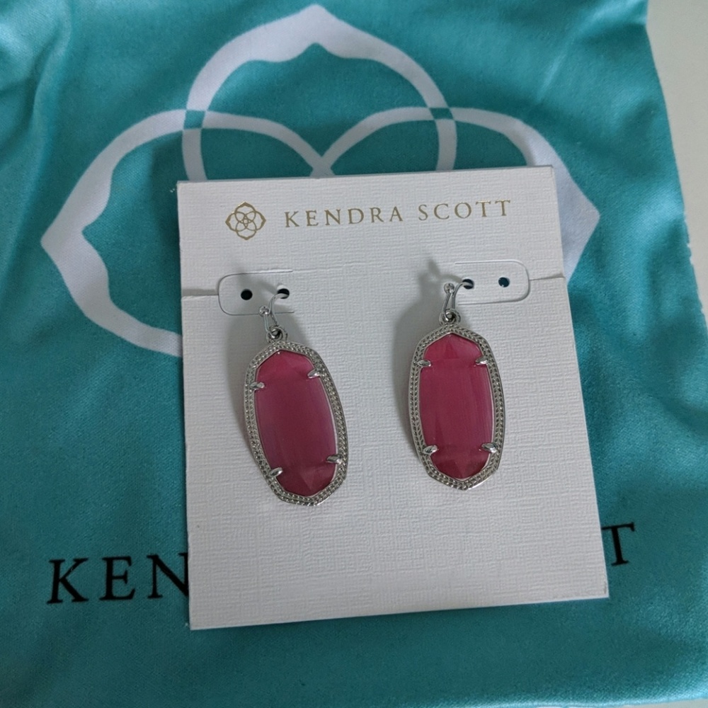 Kendra Scott Dani silver drop earrings